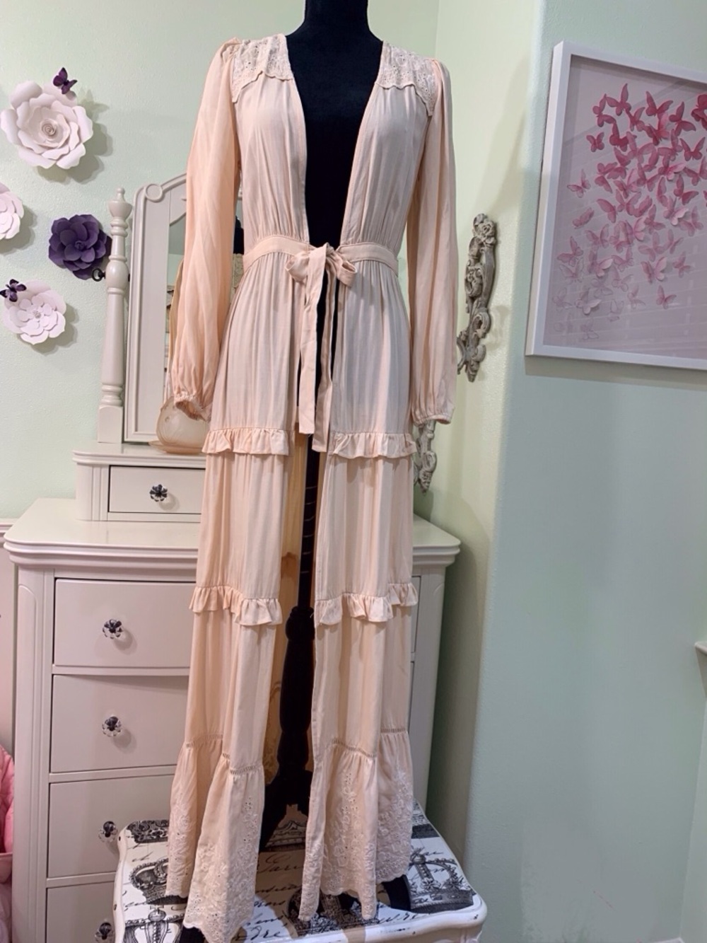 NWT Tan Boho Kimono